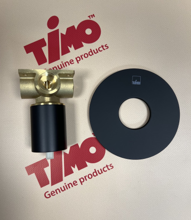 Смеситель встроенный с гигиеническим душем Timo Anni 2789/03SM черный